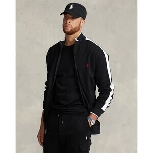 Polo Ralph Lauren Men’s 2XLT Interlock Track Jacket Full Zip Black Pony Sport